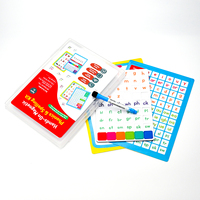 Juego de Letras Magnéticas Fonéticas Todo en Uno con Pizarras de Borrado en Seco y Estuche de Almacenamiento para Preescolar y Aula
