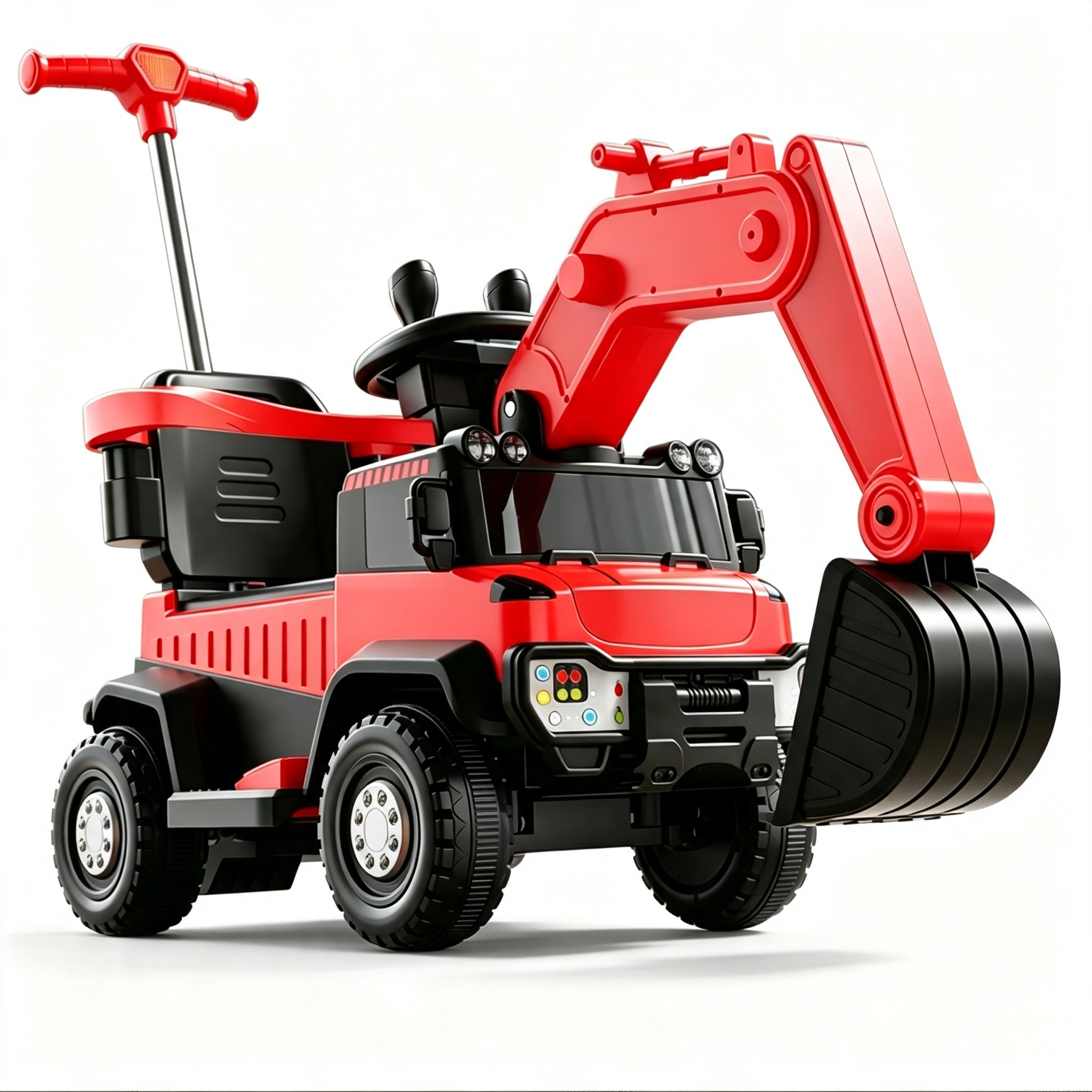 warm red-lights-music-bluetooth-electric digging arm