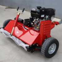 Tondeuse à fléaux pour VTT avec moteur remplaçable, hayon arrière ouvrable pour une remplacement facile des lames, hauteur de coupe 20-70 mm