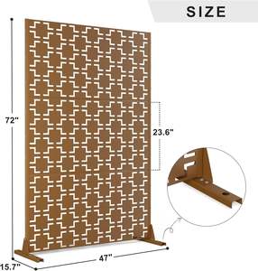 Insulating Railing Protection Patio Folding Base Plate Corten Steel Privacy <strong>Screening</strong> Balcony <strong>Planter</strong> - Product Image 2