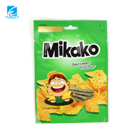 Verpakkingen voor bananachips op maat, hitteverzegelde achterzegelbare plastic zakjes