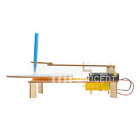 Kit STEM de robot dessinateur électrique en bois à monter soi-même pour enfants, jouet éducatif d'expérimentation scientifique, assemblage 3D pour ingénieurs