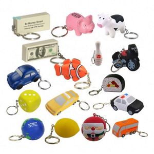 Porte-clés anti-stress en mousse PU en forme de billet de banque – Couleur et logo personnalisables, jouet promotionnel pour enfants, jouet à presser pour soulager le stress - Product Image 2