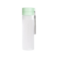 Bouteille d'eau ronde en plastique givré de 600/800 ml, sans BPA, grande capacité, Sport, Transparent, passoire à thé Portable, tasses à eau