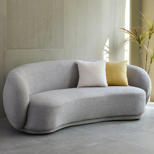 आधुनिक डिजाइन कपड़े सोफे कमरे में रहने वाले घर के लिए फर्नीचर घुमावदार सोफे सोफे - Product Image 3