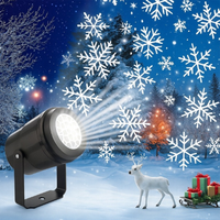 Projecteur de Noël dynamique à LED avec flocons de neige, lampe de projection laser pour les fêtes, le jardin et la décoration de la maison