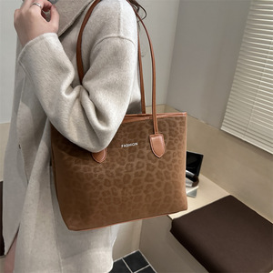 2026 Nieuwe Winter Casual Retro Dames Handtas met Grote Capaciteit en Luipaardprint Tote <span class=keywords><strong>Bag</strong></span> - Product Image 6