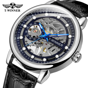 Orologio da Polso Originale Winner Brand Gold a Prezzo Conveniente, Orologio Meccanico Scheletrato Personalizzato di Lusso per Uomo - Product Image 2