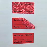 Factory Custom High-quality Scratch-resistant Anti-counterfeiting Label Smart Security Labels Sequential Security Labels