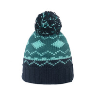 Bonnet de créateur unisexe personnalisé personnalisé chapeau tricoté en jacquard doublure en polaire épaissie chaude élégante accessoire d'hiver