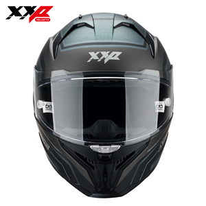 Casques de moto intégraux NOUVEAUX avec grand spoiler, double visière, boucle à dégagement rapide, tailles S-XXL, XXP VINDICATOR SPIKE DOT ABS - Product Image 2