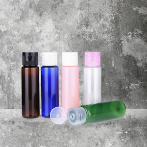 30ml 60ml 100ml Custom Yellow Blue Green PET Plastic <b>Small</b> Travelling <b>Bottle</b> with Screw Cap for Face Cream Lotion Eye Cream - Product Image 3