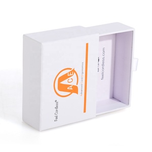 Custom Logo Personalized Sliding <b>Drawer</b> Gift Box <b>Small</b> Cardboard Paper Packaging with Ribbon for Jewelry Candle Cosmetics - Product Image 3