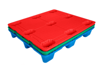 Palette en plastique logistique industrielle personnalisée, grande taille 1200x1200mm, empilable, robuste et économique, en promotion