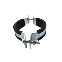 Collier de serrage robuste pour tuyau, support de tuyau réglable, colliers de serrage pour tuyau en U en caoutchouc galvanisé