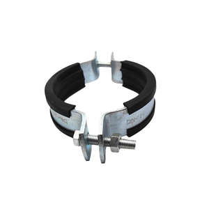 Gantungan baut penjepit selang tugas berat, klem pendukung pipa Split dapat disesuaikan, klem selang sadel U karet galvanis - Product Image 5