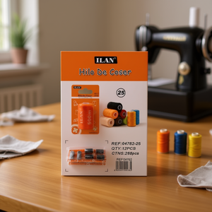 Filo da cucito Ilan 500m colorato assortito per macchine da cucire e cucito a mano - Product Image 3