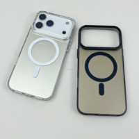 Coque de téléphone magnétique électroplaquée avec cache-caméra amovible anti-traces de doigts pour iPhone 17 16 15 14 13 12 11 Pro avec emballage