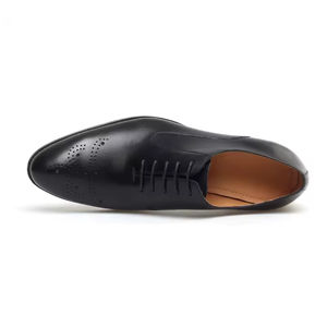 Zapatos Formales de Hombre de Lujo, Alta Calidad, Hechos a Mano con Tres Costuras, Estilo Casual de Negocios, de Cuero Genuino, con Cordones, Antideslizantes - Product Image 4