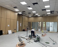 Nouveau design cloison modulaire cloison facile à installer pour bureau hôtel restaurant rénovation de bâtiment avec intérieur en acier