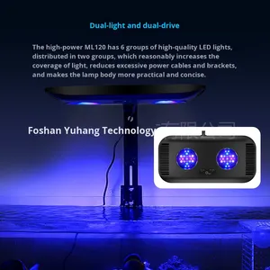 ไฟ LED อควาเรียมอัจฉริยะแบบ Wi-Fi ขายส่ง, โคมไฟสำหรับตู้ปลาทะเลและน้ำจืด ปรับความสว่างได้ ให้แสงเต็มสเปกตรัม - Product Image 3