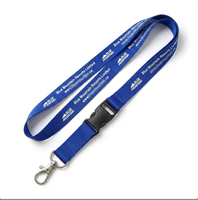 Laccetto da Collo Personalizzato di Alta Qualità con Logo, in Poliestere, Stampa Serigrafica, Porta Badge con Design Personalizzato