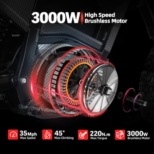 จักรยานไฟฟ้า Astonwheel Em-5 48V 2500W Brushless สำหรับทุกสภาพพื้นผิว กำลังสูง ความเร็วสูงสุด 50 กม./ชม. โครงเหล็ก ปรับความเร็วได้สามระดับ พร้อมจำหน่ายในราคาขายส่ง - Product Image 3