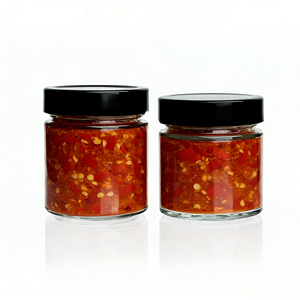 Pot en verre pour aliments de 200 ml, 350 ml, 500 ml avec couvercle haut pour le stockage de sauce à cornichons - Product Image 5