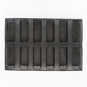 Silicona fibra <span class=keywords><strong>de</strong></span> vidrio 12 pan <span class=keywords><strong>40x60</strong></span> malla pan formas pastel molde resistente al calor molde para hornear Hot Dog Bun <span class=keywords><strong>bandejas</strong></span> para hornear - Product Image 3