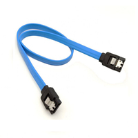 Kabel Data SATA 3.0 7Pin Interkoneksi Lingkaran Serial ATA 6Gbps Kabel Lurus & Sudut Kanan untuk HDD SSD Hard Drive
