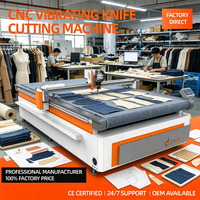 Cutter automatique CNC à couteau oscillant avec roulement pour la production de coupes de vêtements et de textiles en polyester/nylon/coton