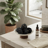Diffuseur d'huiles essentielles sans eau en pierre volcanique naturelle, diffuseur d'aromathérapie en pierre de lave pour la maison, le bureau, la voiture, le bureau