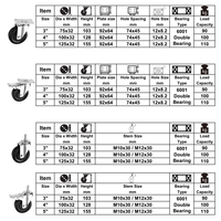 Hot Selling Esd Caster Wheels Swivel Lock Anti-Static Caster Esd Caster CMCL