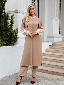 Trang Phục Trung Đông 2022 Bộ Đồ 2 Món Cho Nữ Hồi Giáo Quần Dài Dáng Dài Quần Áo Hồi Giáo Thời Trang Cho Nữ - Product Image 5