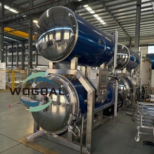 جهاز تعقيم أفقية عالي الضغط بالغمر في الماء لمعالجة الأغذية، على شكل علبة زجاجية على شكل عش طائر - Product Image 3