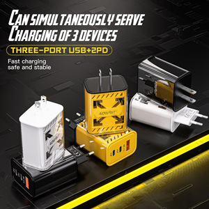 ที่ชาร์จโทรศัพท์มือถือ 40W หัวปลั๊ก EU US ช่องเสียบ USB Type C สำหรับชาร์จโทรศัพท์ Android ชาร์จเร็วพิเศษ สำหรับ <span class=keywords><strong>Samsung</strong></span> Xiaomi Huawei และ <span class=keywords><strong>iPhone</strong></span> - Product Image 3