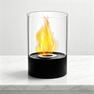 Cheminée portable de luxe au bioéthanol, élégante, à poser sur table, flamme réelle pour une ambiance intérieure chaleureuse, vente en gros - Product Image 4