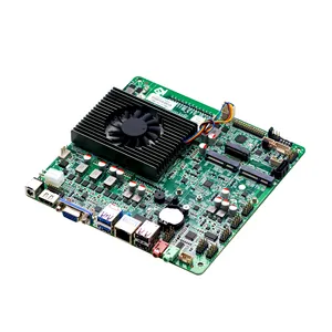 X86 I5 6360U dual core HD display embedded industrial motherboard mini itx thin client mainboard with 10 usb