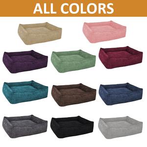 Groot, middelgroot, klein rechthoekig hondenbed, machinewasbaar, corduroy, puppy slaapbank, antislip bodem - Product Image 4