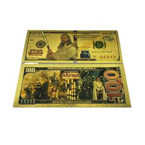 Star Wars beroemde filmfiguren gouden bladgoud bankbiljetten herdenkingsgeschenken worden gebruikt voor verzameling - Product Image 2