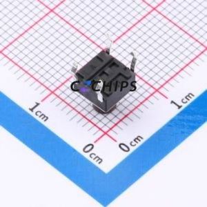 TP10811670 Tactile Switch Through hole Component (THT)-4P,6x6mm Switch Single Pole Single Throw Round Button 1.6N Through Hole - Product Image 2