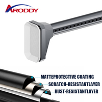 ARODDY 30000 ㎡   Tringle de Douche Réglable en un Clic en Fibre de Carbone, Sans Perçage, 39,4-66,9 Pouces, à Tension Unique