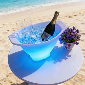 Secchiello per Ghiaccio a Forma di Barca con LED, Nuovo Stile per Feste, Grande Capacità, Colorato, Durevole in Plastica PE, Secchielli Luminosi per Bevande - Product Image 3