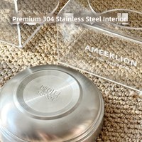 Gamelle surélevée en acier inoxydable pour chien avec support en acrylique, grande capacité, protège les vertèbres cervicales