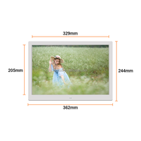 Cadres Photo numériques de 15 pouces Full HD 1080P, calendrier vidéo, musique, réveil, carte SD USB, télécommande, lecteurs de publicité