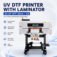 Imprimante UV DTF avec laminateur A3 UV DTF 30 cm / A3 pour l'impression d'étiquettes en cristal, de bouteilles et de cadeaux