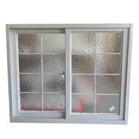 Fenêtre coulissante en verre feuilleté en PVC de haute qualité avec ouverture horizontale en moustiquaire pour les sous-sols extérieurs d'hôtels pour les balcons