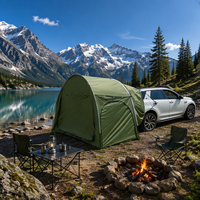 Tente de hayon pliable pour SUV, abri arrière de voiture en tissu Oxford imperméable et coupe-vent, 3x1.5x2.1m, tente de camping extérieure monocouche, optionnelle