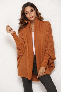 Oferta de Fábrica: Nuevo Estilo Cárdigan de <span class=keywords><strong>Manga</strong></span> Murciélago para <span class=keywords><strong>Mujer</strong></span>, Talla Grande, Color Sólido - Product Image 6