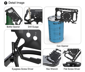 50 Trong 1 Giveaway <span class=keywords><strong>Mini</strong></span> Quà Tặng Multitool Kinh Doanh Thẻ Thép Không Gỉ Biểu Tượng Tùy Chỉnh Edc Tiện Ích Survival Thẻ Công Cụ Đa Thẻ Công Cụ - Product Image 3